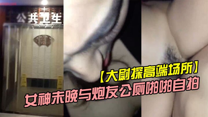 【大尉探高端场所】霸道魔鬼身材的极品微博网红巨乳女神未晚与炮友公厕啪啪自拍