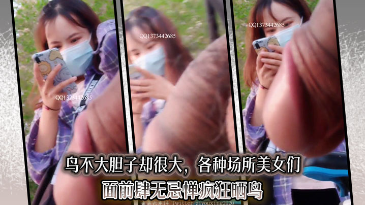 鸟不大胆子却很大，各种场所美女们面前肆无忌惮疯狂晒鸟