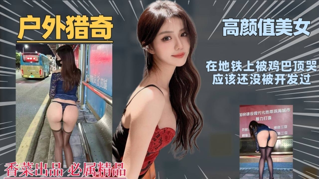 【户外猎奇】高颜值美女在地铁上被鸡巴顶哭应该还没被开发过
