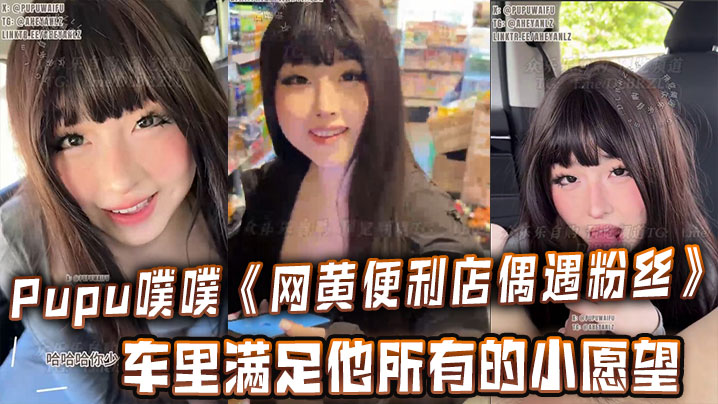 Pupu噗噗《网黄便利店偶遇粉丝》在车里满足他所有的小愿望，车内口交，<span style="color: #ff5b82">足</span><span style="color: #ff5b82">交</span>，打飞机，很快就射了两次